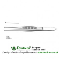 Mod. USA Slender Pattern Dissecting Forcep 1 x 2 Teeth Stainless Steel, 13 cm - 5"